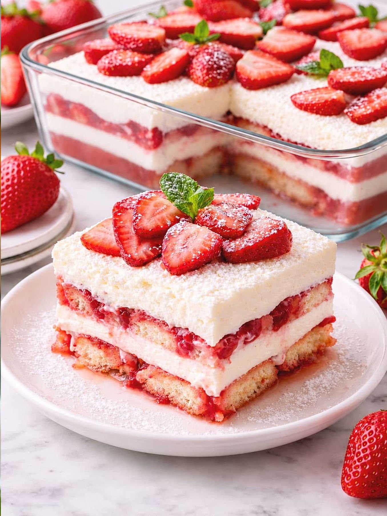 MOUSSE STRAWBERRY  SLAB